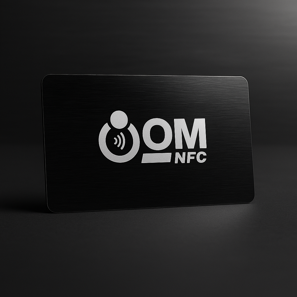 Textured Black PVC NFC Card